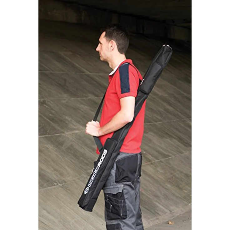 C.K Werkzeugtasche Tragetasche für MightyRod Kabeleinziehstangen, robuste Polyester-Konstruktion, verstellbarer Schultergurt, schwarz – Bild 2