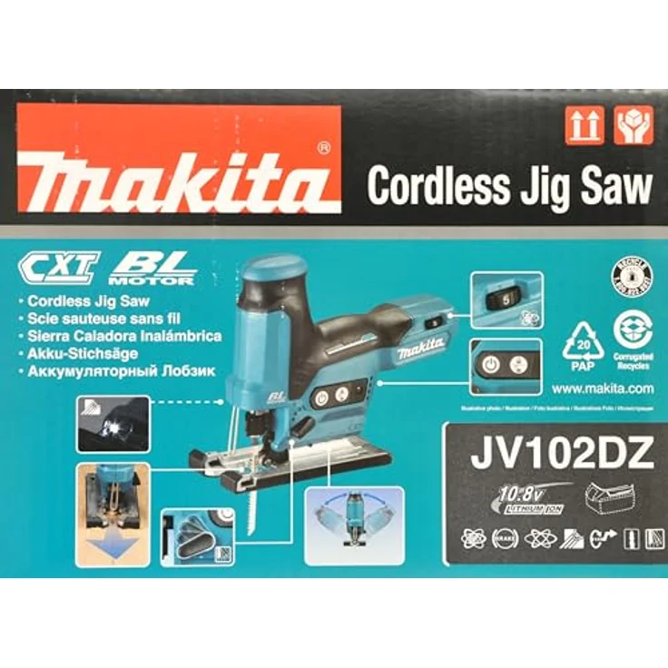 MAKITA 10.8V Akku-Pendelhubstichsäge , ohne Akku, ohne Ladegerät (JV102DZ) – Bild 3