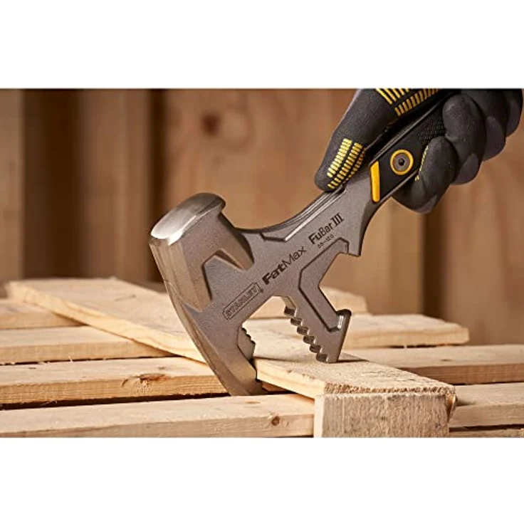 Stanley FatMax Fubar III (5-in-1 Abbruchwerkzeug, Vorschlaghammer, Nagelschlitz, Backen für Hölzer, Stemmeisen) 1-55-120 – Bild 4