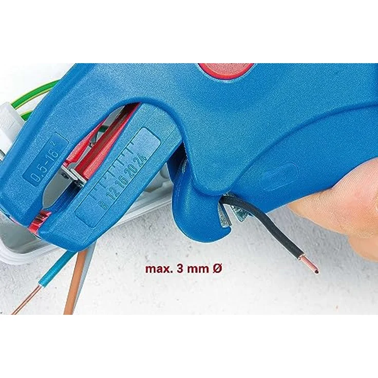 WEICON Flexible Abisolierzange No.7 Magic für 0,5-16mm² Kabel mit Seitenschneider – Bild 6