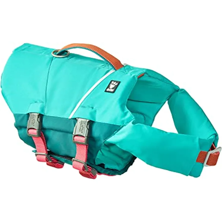 Hurtta Life Savior Eco peacock (XL, Hundemantel), Leichte Schwimmweste für Hunde