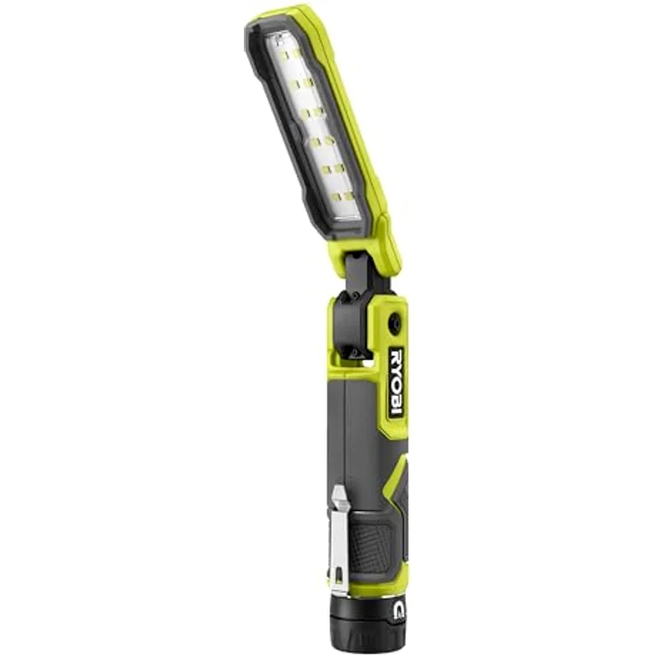RYOBI Arbeitsleuchte 4V USB Lithium RLI4-120G - 3 Intensitäten 500/250/100 Lumen - Magnetfuß - USB-C Kabel - 2,0Ah Akku - 32 Stunden Laufzeit – Bild 3