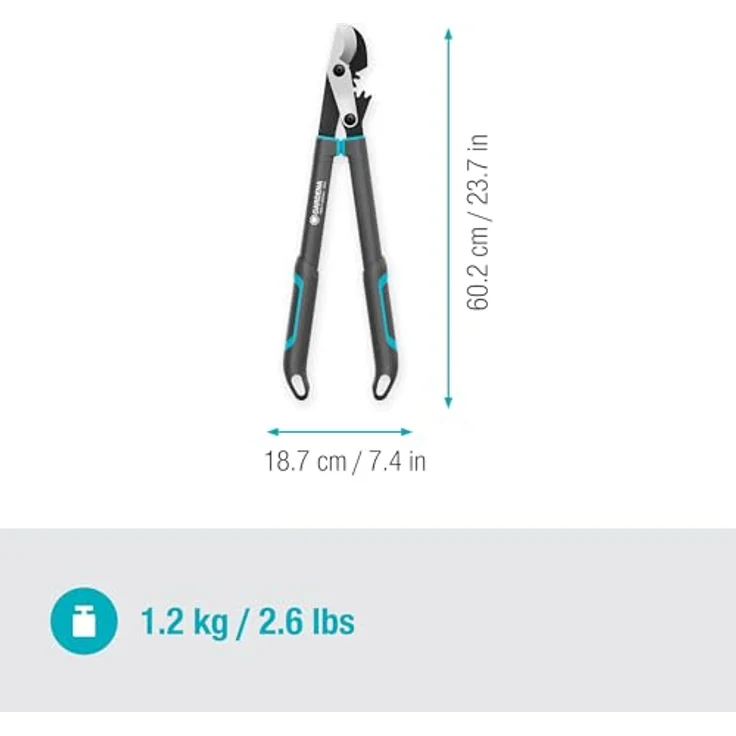 GARDENA Astschere EnergyCut Pro S, Bypass-Schneidprinzip, für frisches Holz – Bild 3