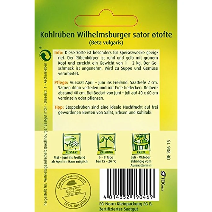 QUEDLINBURGER Kohlrübe, Wilhelmsburger Sator – Bild 3