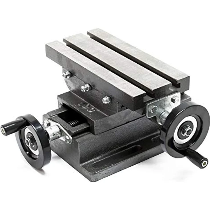 Wiltec - 2-Achsen Kreuztisch 220x100mm Frästisch Koordinatentisch Bohrtisch Fräsständer – Bild 2