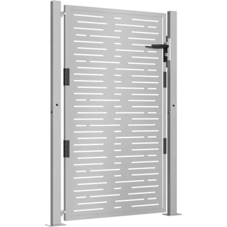 vidaXL Gartentor aus Cortenstahl, Rostig, 105 x 155 cm, Abschließbar – Bild 4
