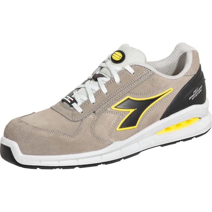 Diadora Utility RUN NET AIRBOX S3, Arbeitsschuhe aus Kalbswildleder, beige, Gr. 42 – Bild 1