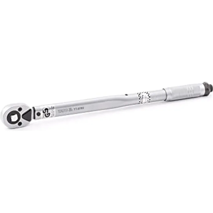 Yato YT-0760, Drehmomentschlüssel 1/2" mit Drehmomentbereich 42-210 Nm, Silber, 470 mm, im Koffer