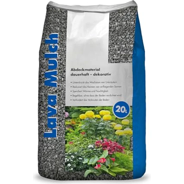Lava Mulch, Anthrazit, 8 mm - 16 mm, 20 Liter Sack – Bild 2