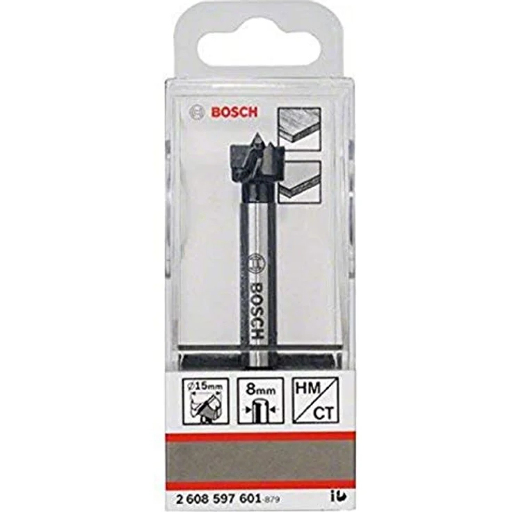 Bosch Kunstbohrer HM, 15 x 90 mm, d 8 mm, Carbide mit Zentrierspitze für präzise Bohrungen in abrasiven Materialien – Bild 1