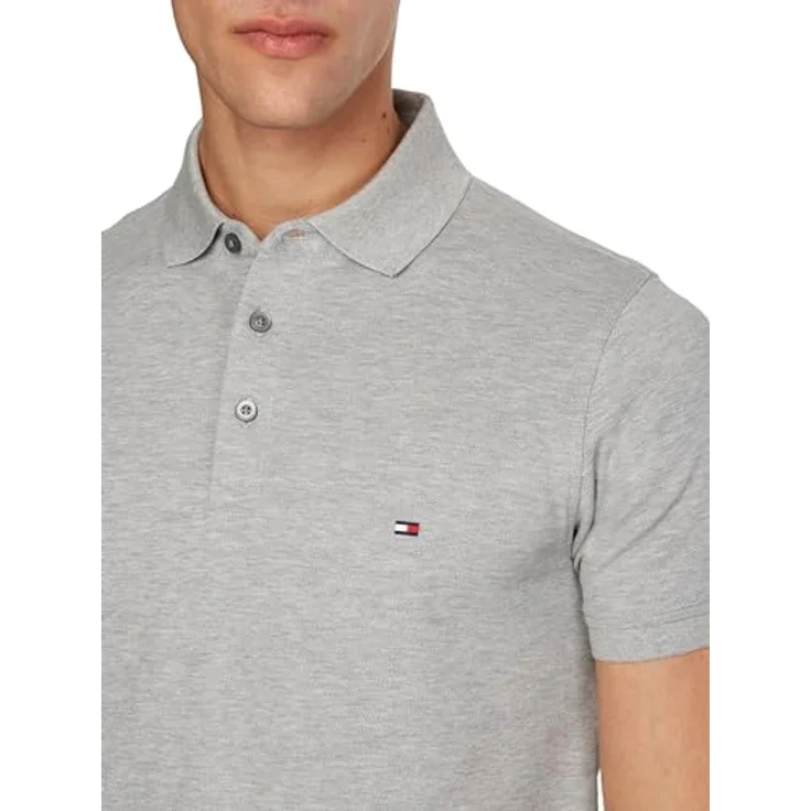 Tommy Hilfiger Poloshirt 1985 SLIM POLO aus leicht strukturiertem Piqué-Material in marineblau – Bild 4