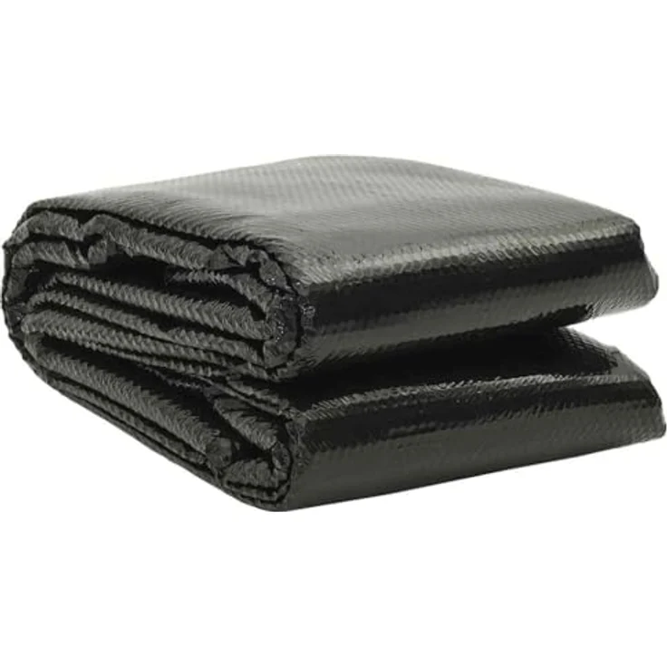 vidaXL Poolabdeckung Schwarz 488 x 244 cm PE – Bild 2