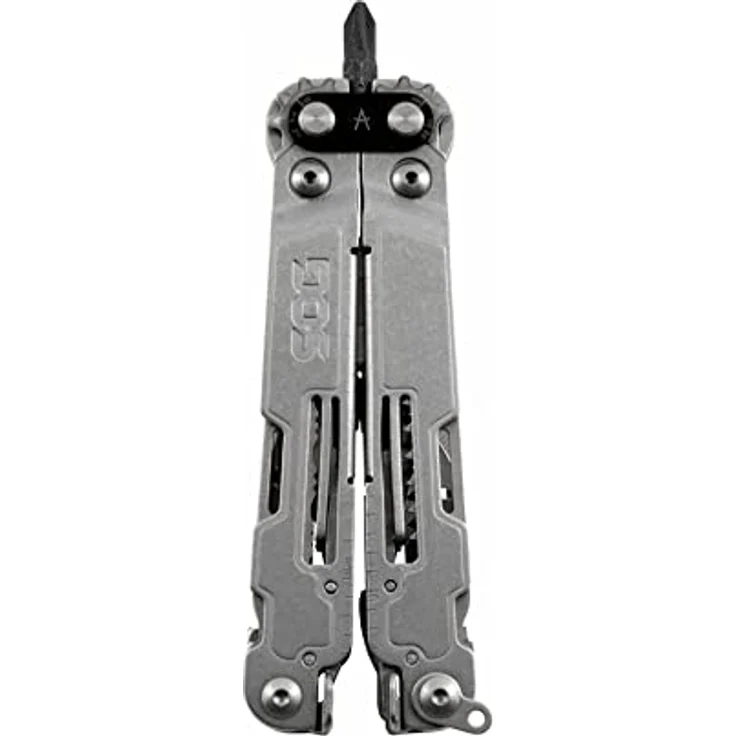 SOG PowerAccess Deluxe Multitool, Edelstahl mit Nylongriff, 21 Werkzeuge, Armhebel, 3 x 2,1 Zoll gefaltet – Bild 3