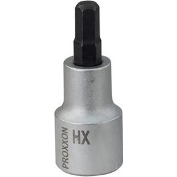 PROXXON INDUSTRIAL Bohrer- und Bitset 23482, 1/2'' Innensechskant-Einsatz, 55 mm, aus Chrom-Silicium-Mangan-Molybdän-Stahl, HX 14 mm