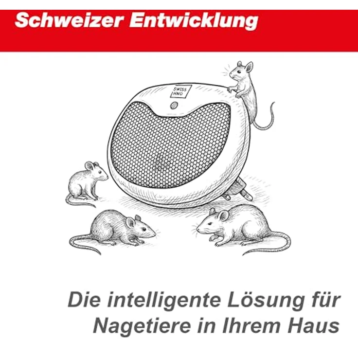 Swissinno Mini Schädlingsvertreiber Ultraschall Wirkungsbereich 15m² 1St. – Bild 3