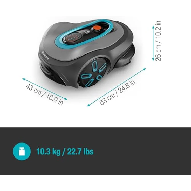 Gardena Mähroboter smart SILENO max 1.500 m², KI-gestützte Technologie, präzises Mähen entlang fester Kanten – Bild 11
