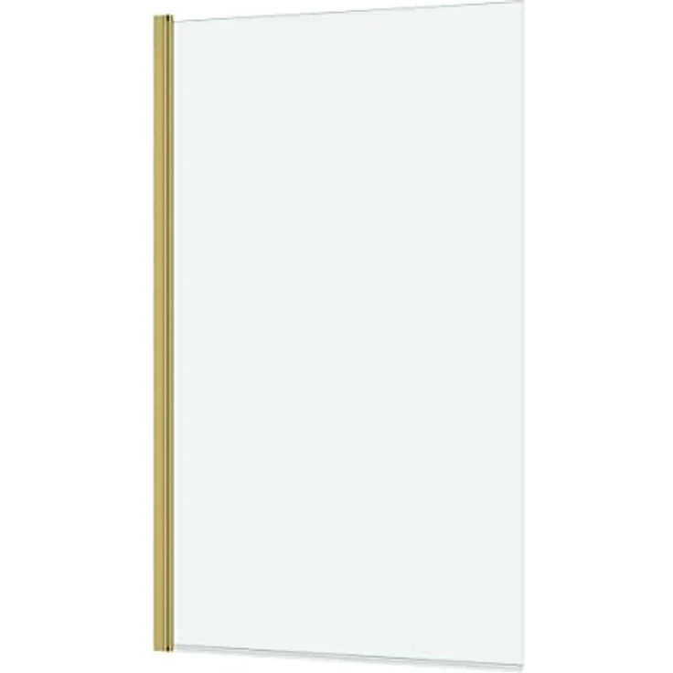 MARWELL Badewannenfaltwand Golden Touch 140x80cm, Duschwand mit 4mm Einscheibensicherheitsglas und gebürstetem Aluminiumrahmen in Goldoptik – Bild 4