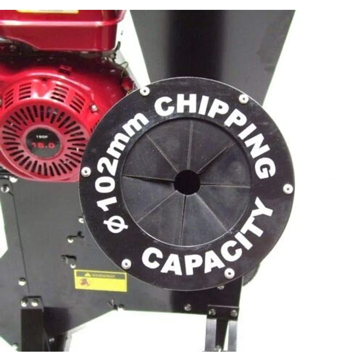 15 PS Benzin Gartenhäcksler Häcksler Holzhäcksler 102mm Motorhäcksler Garten, Holz-Shredder Gartenschredder AWZ – Bild 2