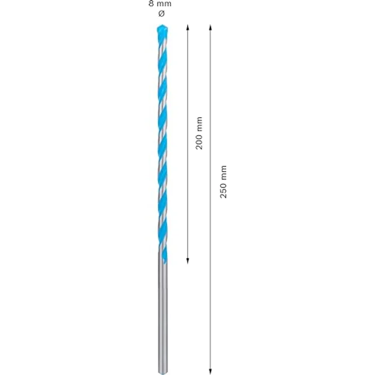 Bosch CYL-9 MC Bohrer 8x200x250mm EXPERT, präziser Multi Construction-Bohrer für verschiedene Materialien – Bild 4