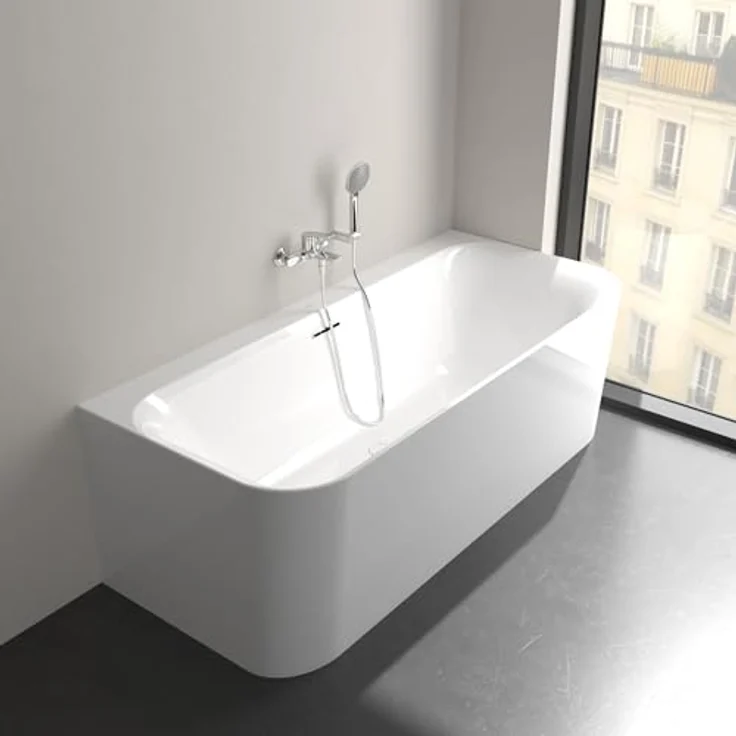 Villeroy & Boch Oasis Wannenarmatur, Aufputz Wasserhahn mit Rückflussschutz, Umstellfunktion und SmartPressure-Technologie – Bild 8