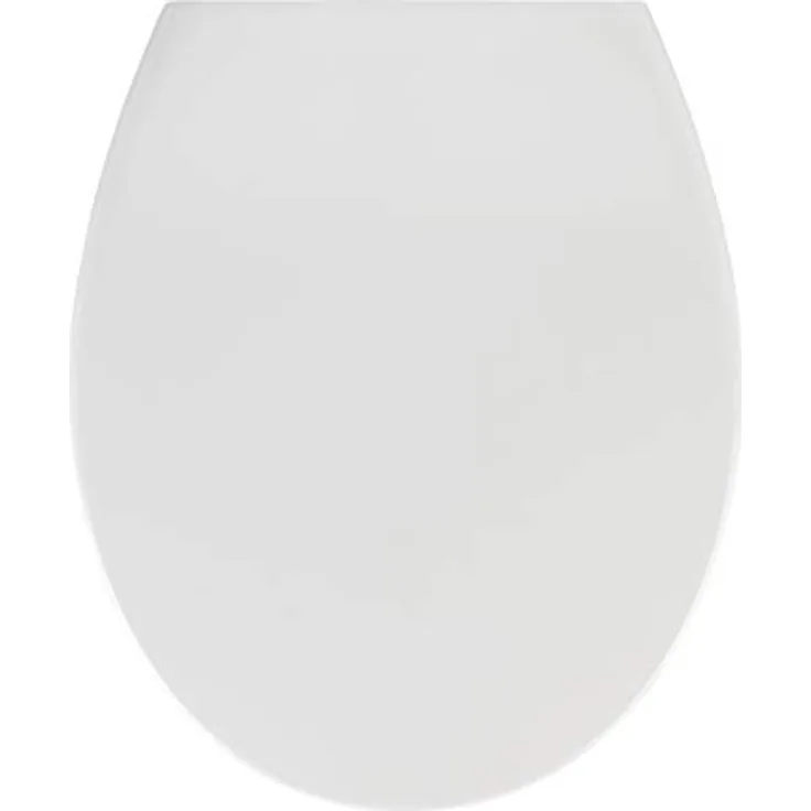 Wenko Premium WC-Sitz Samos, Ovaler Duroplast Toilettendeckel mit Absenkautomatik, Weiß