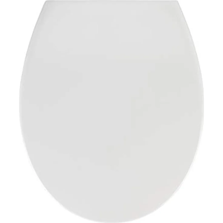 Wenko Premium WC-Sitz Samos, Ovaler Duroplast Toilettendeckel mit Absenkautomatik, Weiß – Bild 1