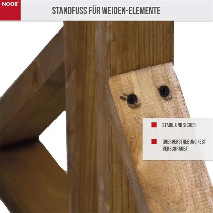 Standfuß für Flechtzäune & Paravents – Bild 5