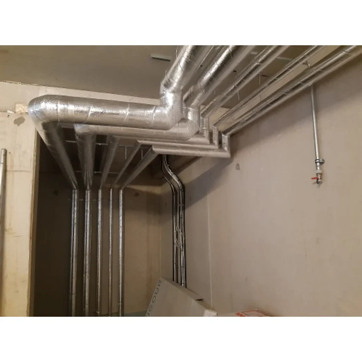 Scorprotect ® Rohrschale Rohrisolierung Steinwolle 1 m alukaschiert mit Gitterummantelung 100% EnEV : 15 x 23 mm – Bild 5