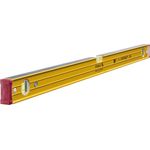 STABILA Magnet-Wasserwaage Type 96-2 M, 100 cm, extrasteifes Alu-Profil, extrastarke Seltenerd-Magnete, 1 Horizontal-/2 Vertikal-Libellen, stoßdämpfende Endkappen, Rutsch-Stopper, Made in Germany