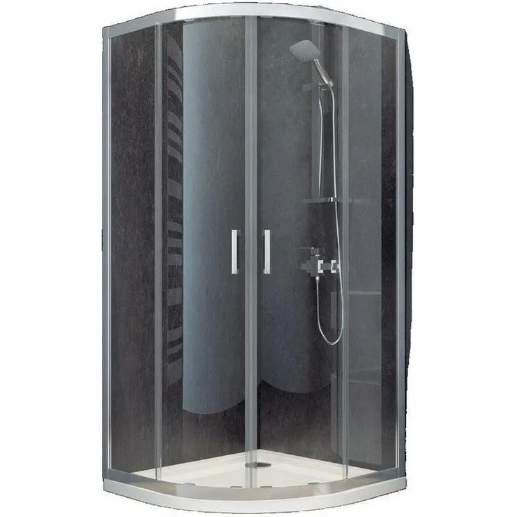 JVmoebel Eckdusche, BxT: 90x90 cm, Made in Europa, Ästhetisches Design