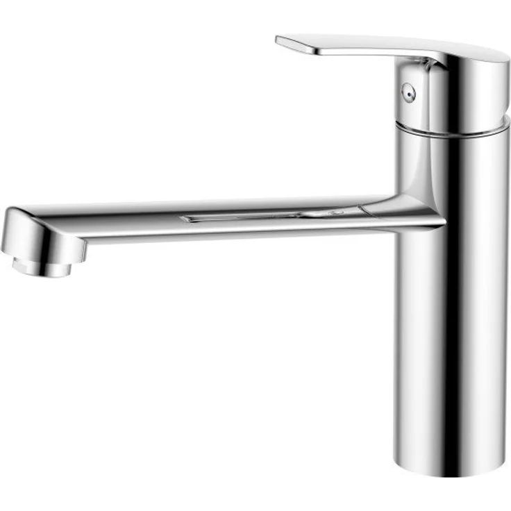 Primaster Küchenarmatur Lyon, Niederdruck Einhebelmischer, verchromt, 21 cm Höhe, für drucklose Warmwasserspeicher