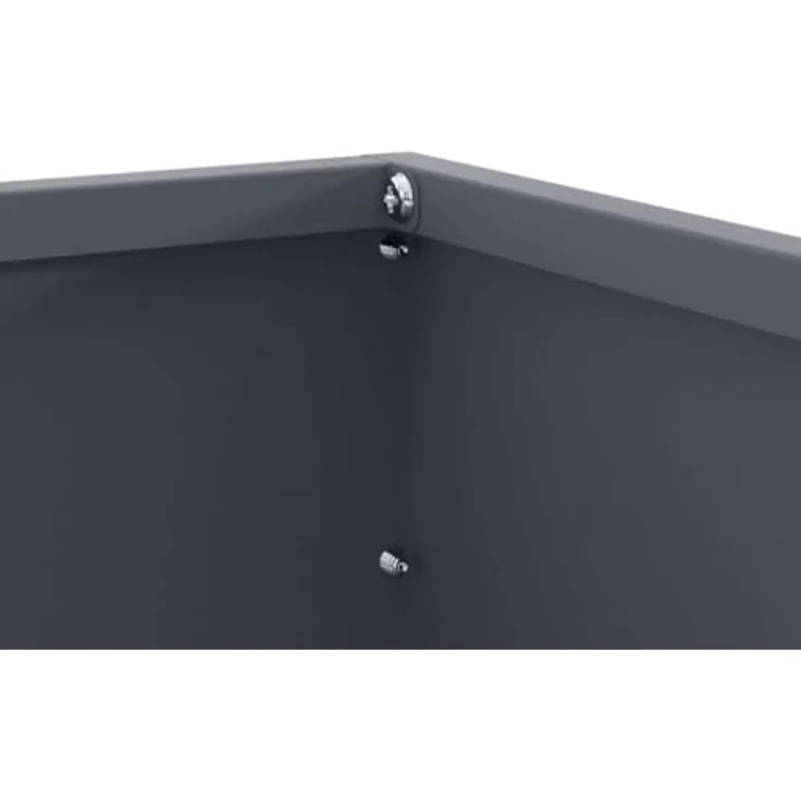 vidaXL Beetumrandung Anthrazit, Raseneinfassung aus robustem Stahl, 60 x 60 x 13 cm – Bild 8