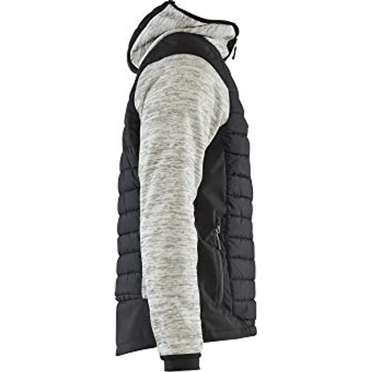 BLÅKLÄDER 593021179099XXL Hybrid Jacke, Grau Melange/Grau, warme Polsterung und Softshellstoffe, Größe XXL – Bild 3