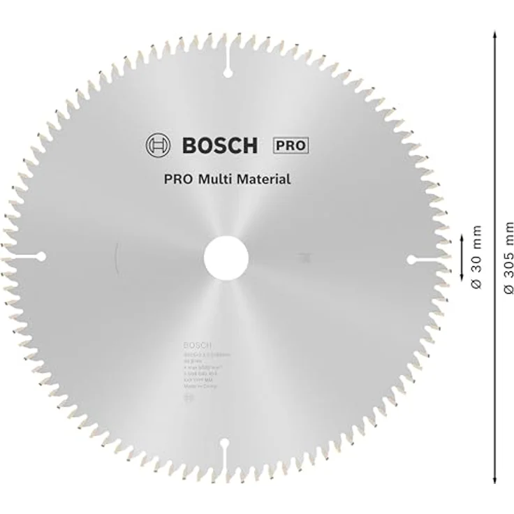 Bosch Professional Kreissägeblatt (für Multi Material, AußenØ: 305mm, Bohrung: 30mm, Zubehör für Kapp-, Tischkreissägen) – Bild 3