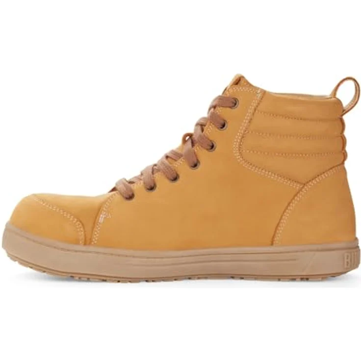 Birkenstock QS 700 Sicherheitsschnürschuh S3, Camel, aus Leder mit Stahlkappe und rutschfester Nitrilkautschuksohle – Bild 2