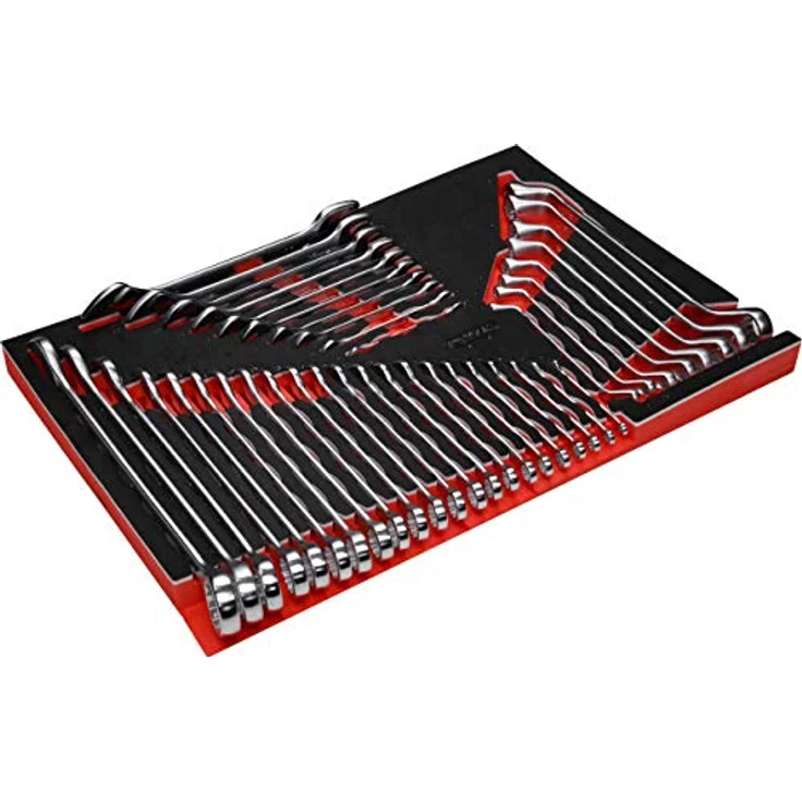KS Tools 811.1040 Werkzeugkoffer, 40-teiliges Schraubenschlüssel-Set mit Schaumstoffeinlage – Bild 3