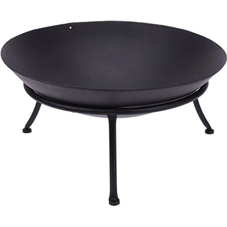 Feuerschale Ø 47 cm Feuerkorb Eisen Metall schwarz Schale Feuer Deko Feuerstelle – Bild 1