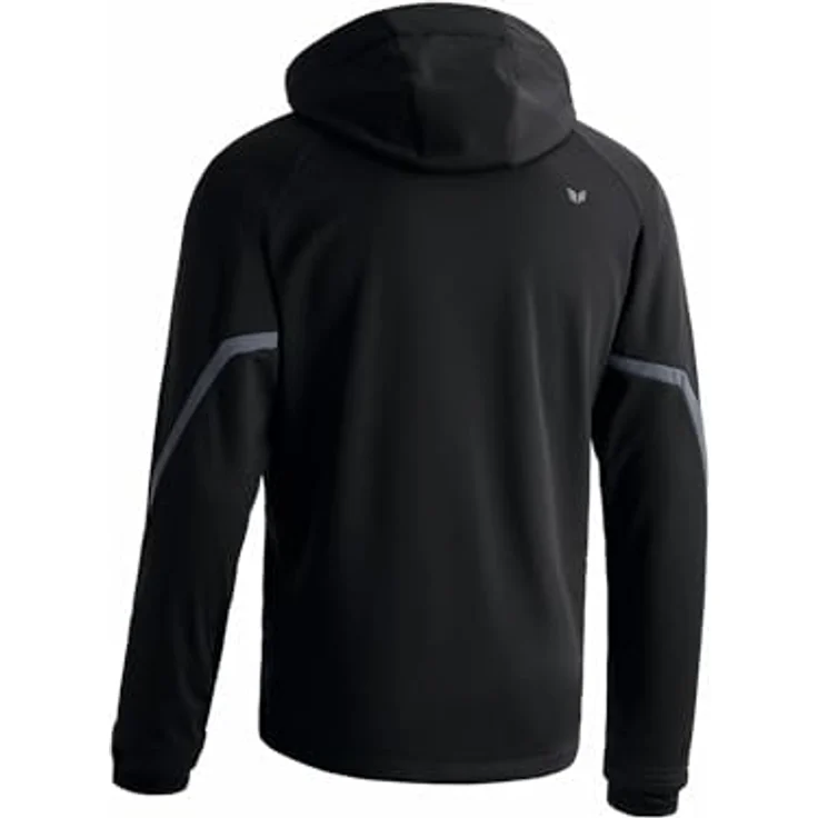 Erima Softshelljacke Kinder Softshelljacke Function, Regen- und windabweisend, atmungsaktiv, abnehmbare Kapuze, grau – Bild 3