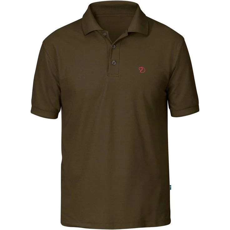 Fjällräven Poloshirt Polohemd Crowley, UV-resistent, feuchtigkeitsabsorbierend, schnelltrocknend, schwarz – Bild 1