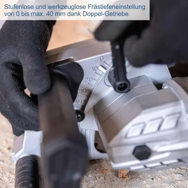 Scheppach MNF2250, Schlitzfräse mit leistungsstarkem Motor für präzise Fräsarbeiten – Bild 7