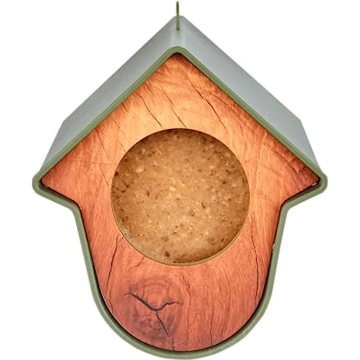 Elles Erdnussbutter-Bude Vogelfutterspender I Wiederverwendbares Futterhäuschen wetterfest & robust | Für Elles Erdnussbutter | Anziehungspunkt für Wildvögel im Garten & Balkon | Ganzjahresfütterung – Bild 3