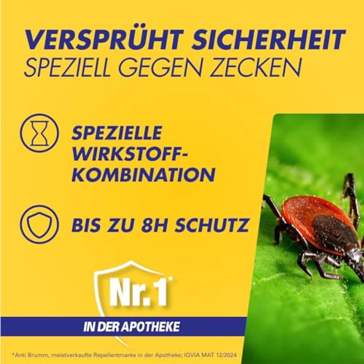 HERMES Arzneimittel GmbH ANTI-BRUMM Zecken Stopp Spray, 150 ml, schützt bis zu 8 Stunden vor Zecken – Bild 2