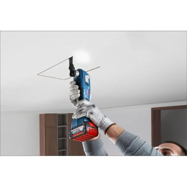 Bosch Professional 06018G2020 Multitool, 18V, ergonomischer Griff, Schwarz/Blau, 2,8 kg – Bild 4