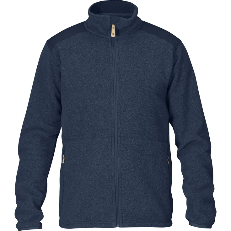 Fjällräven Fleecejacke Sten Fleece, umweltfreundlich mit G-1000® Eco Verstärkungen, blau