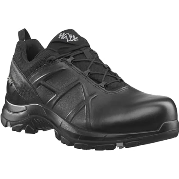 haix Black Eagle Safety 50 low Arbeitsschuh, schwarzes Waterproof Leder, GORE-TEX® Extended, metallfrei, antistatisch, ESD – Bild 2