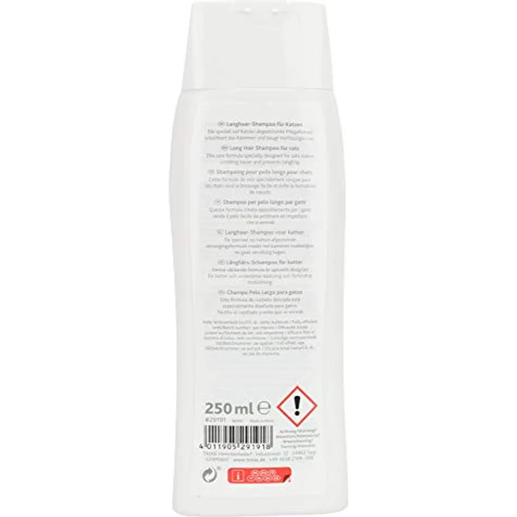 TRIXIE Langhaar-Shampoo für Katzen, 250 ml, sanfte Reinigung und Pflege, beugt Verfilzungen vor – Bild 4