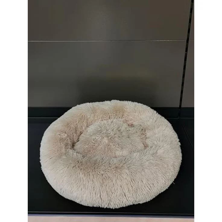 Flamingo F Korb Krems, runder Tier-Schlafplatz, 50 cm, beige – Bild 4