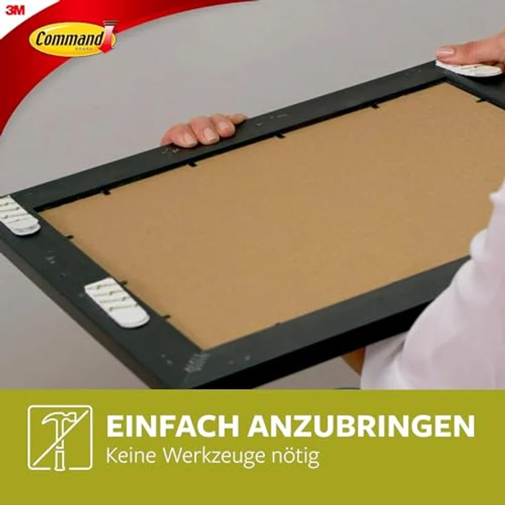 3M Command Bilder-Montage Strips S und M, Vorteilspack Weiß Inhalt: 12 Paar - Preisvergleich – Bild 5