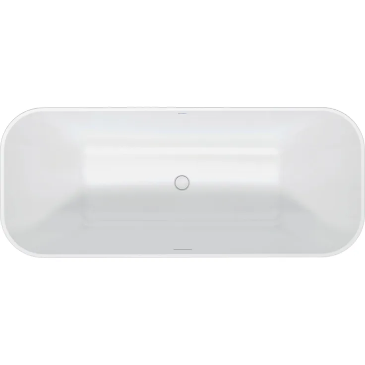 Duravit DuraFoga Badewanne (170 cm, 70 cm) mit Rückenschrägen und Push-Open Ablaufventil