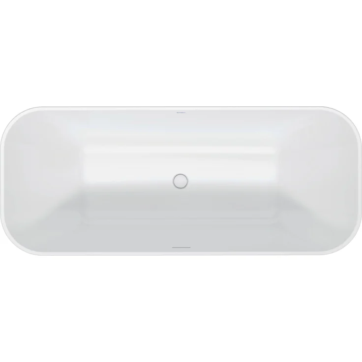 Duravit DuraFoga Badewanne (170 cm, 70 cm) mit Rückenschrägen und Push-Open Ablaufventil